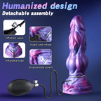 Purple Inflatable Anal Plug with Textured Silicone Design - Tarisss Sex Toy Store