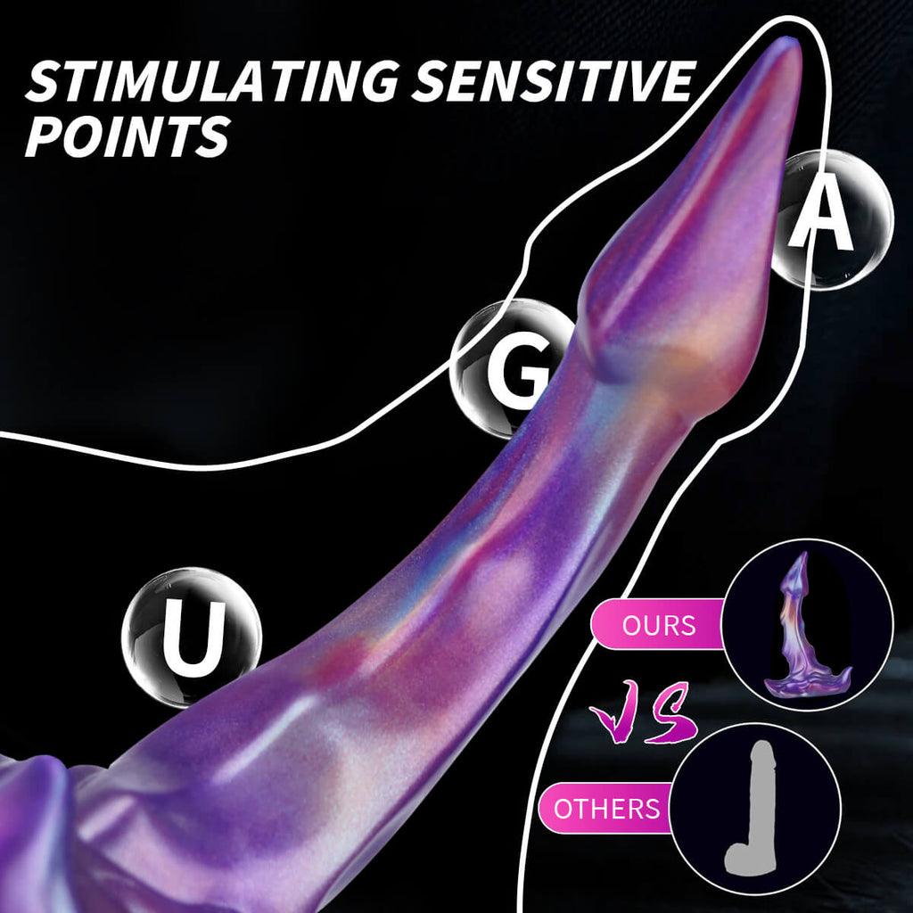 Purple Monster 8 Inch Fantasy Alien Dildo - Tarisss Sex Toy Store