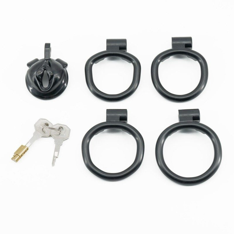 Pussy Shaped Resin Chastity Cage