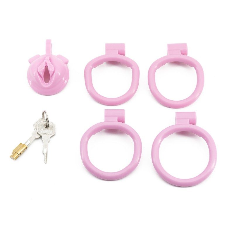 Pussy Shaped Resin Chastity Cage