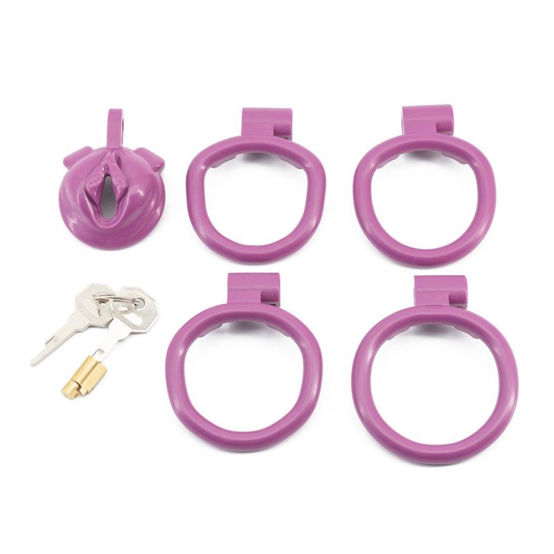 Pussy Shaped Resin Chastity Cage