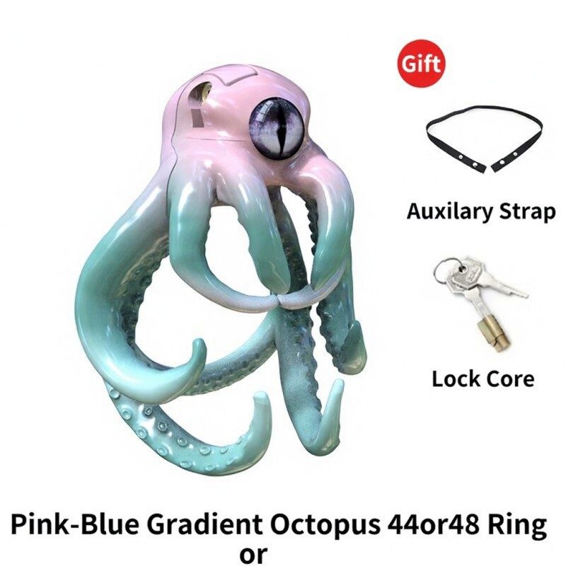 Octopus Kraken Chastity Cage – Tentacle Fantasy Male Chastity Device (44mm / 48mm)