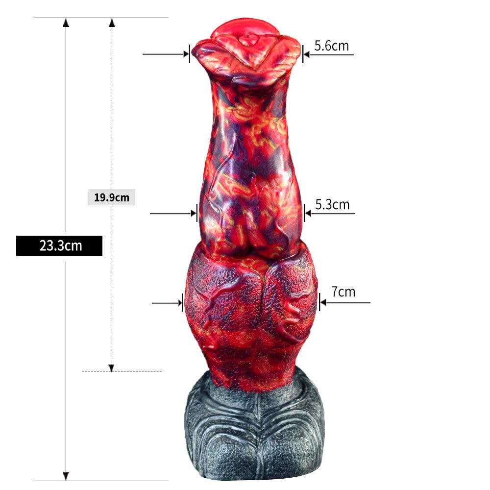 Pyrois 9 Inch Silicone Horse Dildo with Knot - Tarisss Sex Toy Store