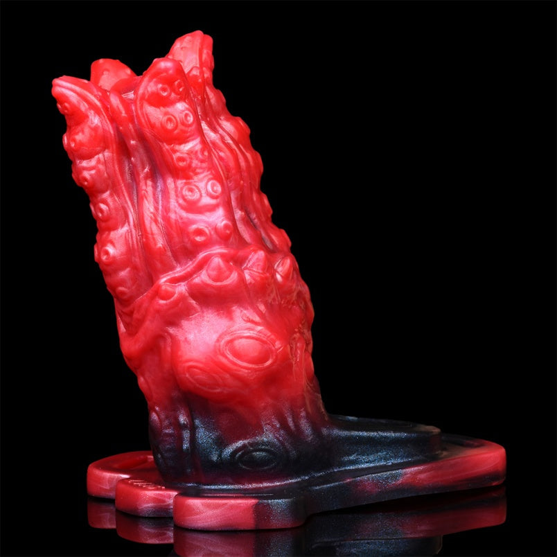 Monsterdildo Strap-on Vibrating Penis Sleeve - Half-Wrap Hollow Dildo Cock Sheath Extender