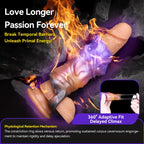 4.5-Inch Fantasy Penis Sleeve – Alien-Inspired Purple-Orange Gradient Silicone Extender