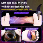 4.5-Inch Fantasy Penis Sleeve – Alien-Inspired Purple-Orange Gradient Silicone Extender