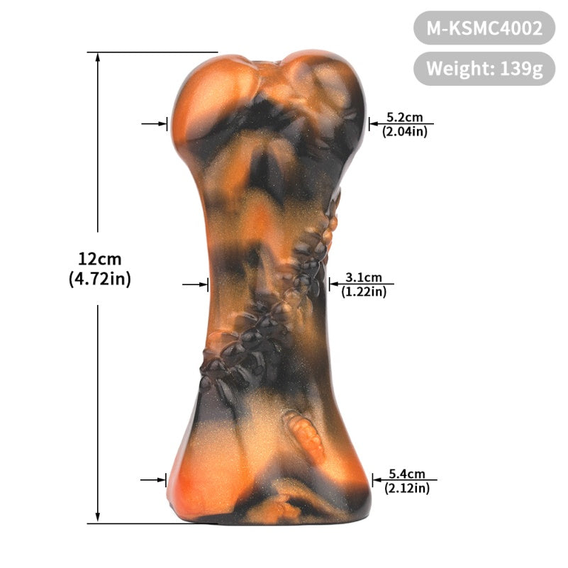 Ink-Orange Bone Mouth Gag Bondage Set - Fantasy Oral Kinky Sex Toys for Women Men