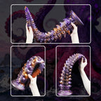 Rainbow Spiral Beast Twisting Fantasy Dildo with Suction Cup - Tarisss Sex Toy Store