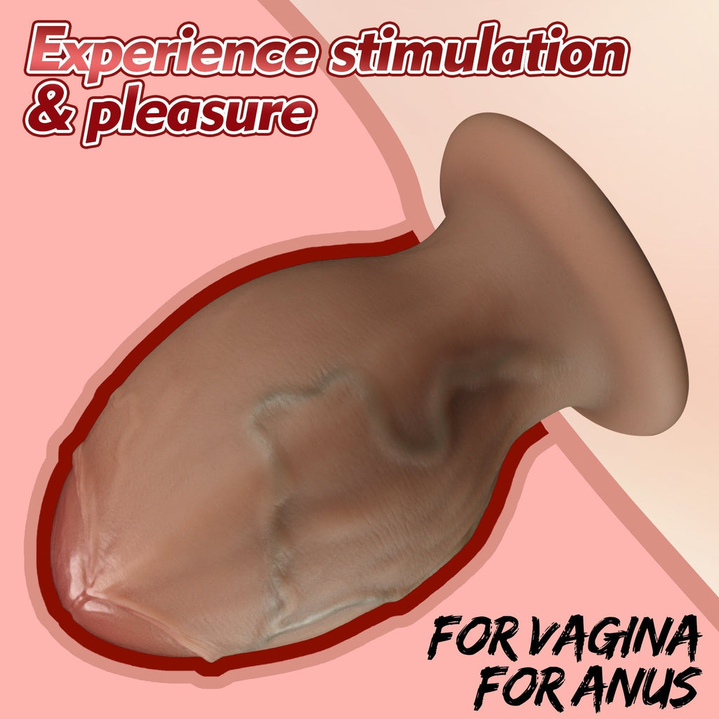 RealFeel Silicone Butt Plug with Pronounced Veins - Tarisss Sex Toy Store