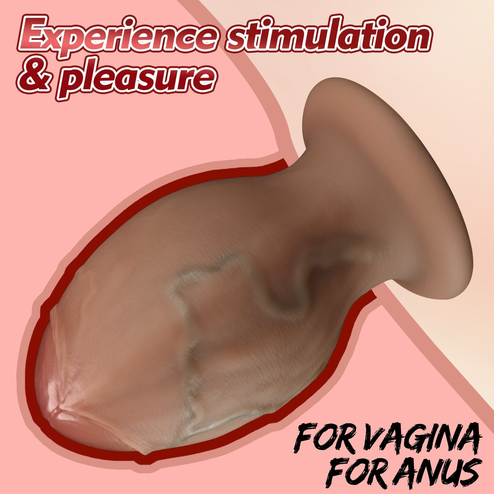 RealFeel Silicone Butt Plug with Pronounced Veins - Tarisss Sex Toy Store