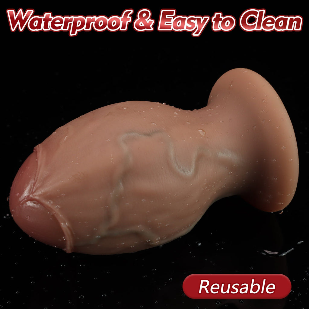 RealFeel Silicone Butt Plug with Pronounced Veins - Tarisss Sex Toy Store