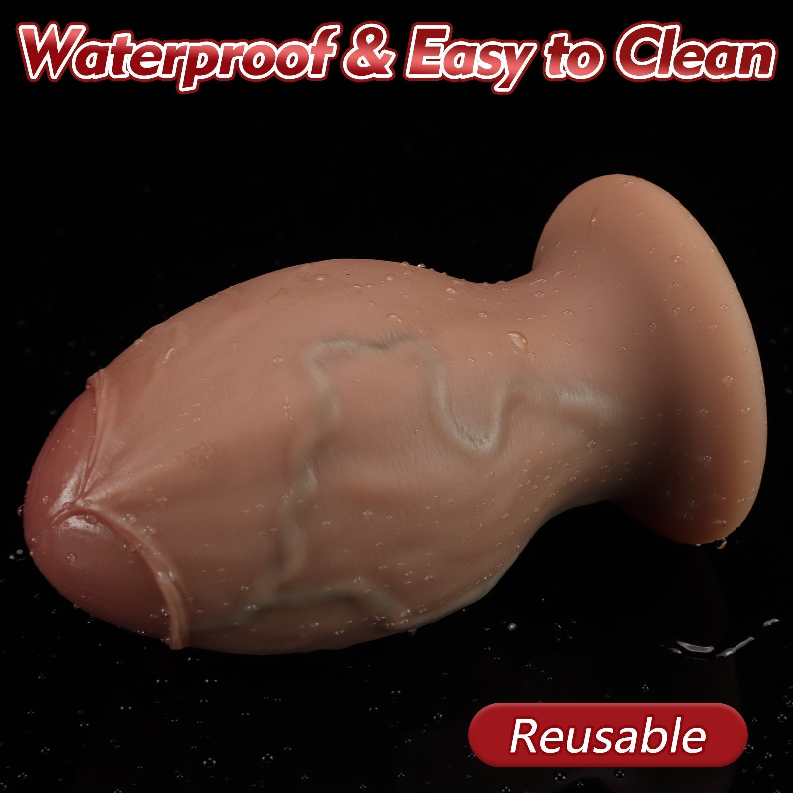RealFeel Silicone Butt Plug with Pronounced Veins - Tarisss Sex Toy Store