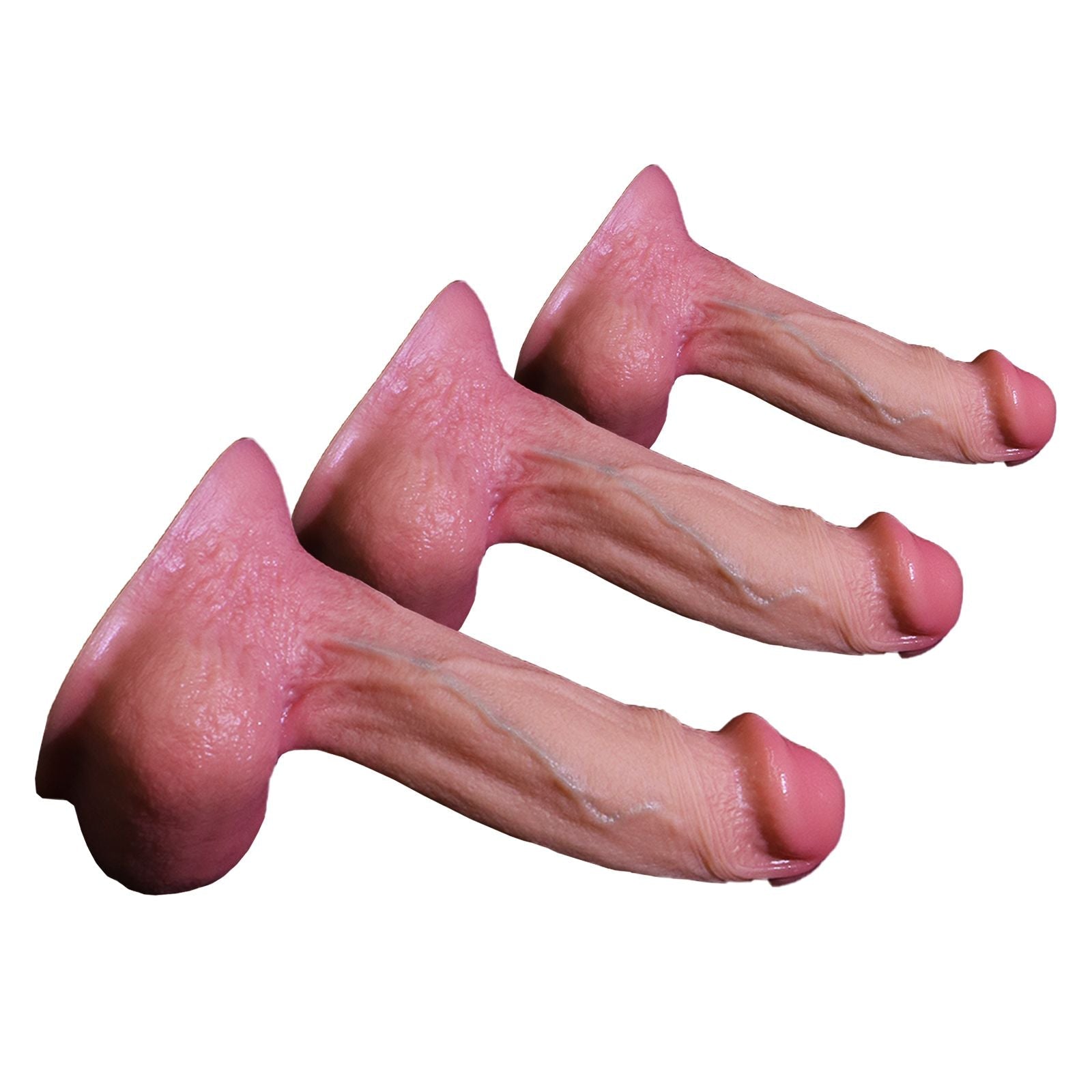 RealFeel Silicone Dildo with Veined Texture and Suction Cup Base - Tarisss Sex Toy Store