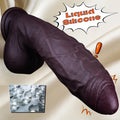 Realistic Big Dark Brown Silicone Dildo with Strong Suction Base - Tarisss Sex Toy Store