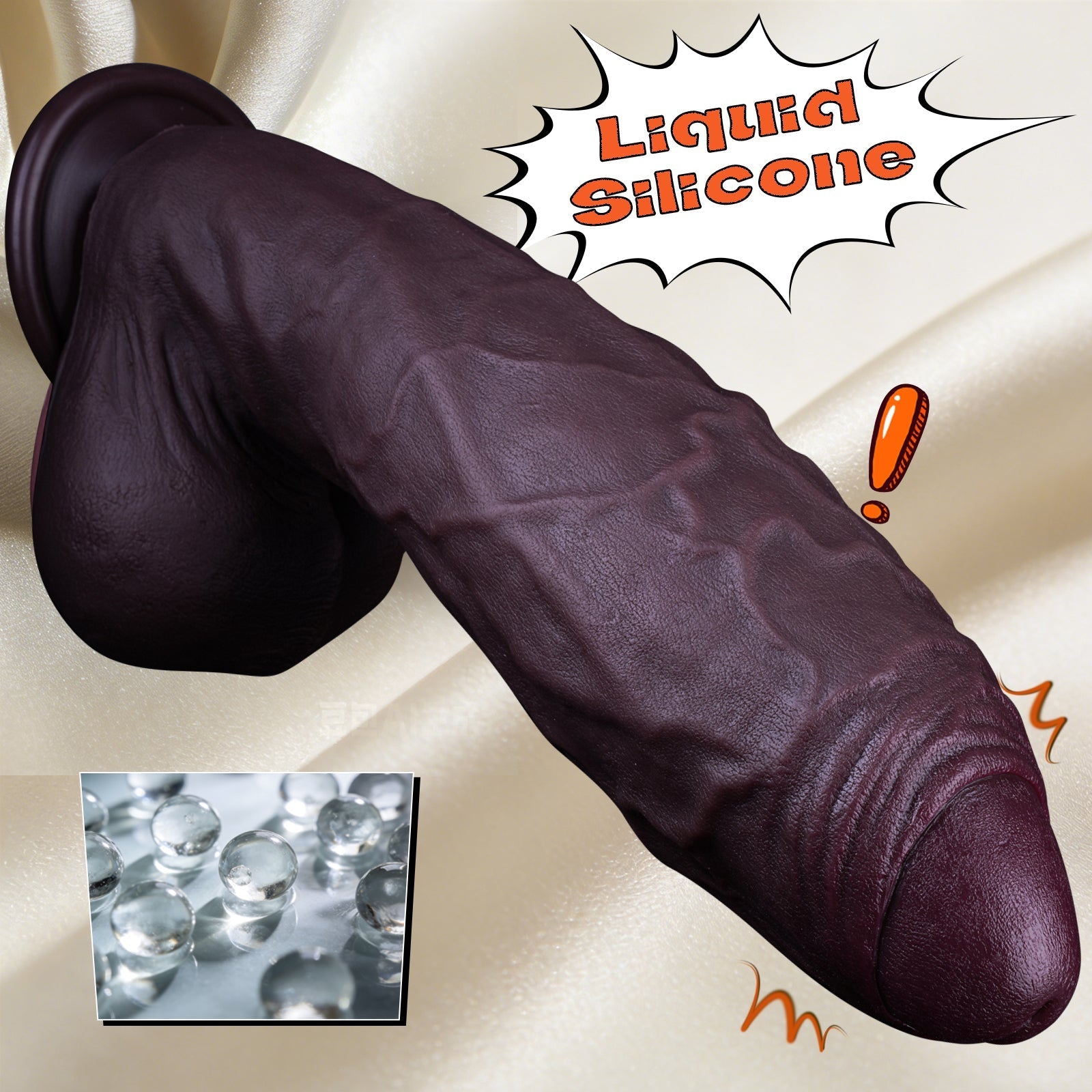 Realistic Big Dark Brown Silicone Dildo with Strong Suction Base - Tarisss Sex Toy Store