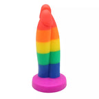 Realistic Double - Shaft Silicone Dildo with Rounded Head & Strong Suction Base - Tarisss Sex Toy Store