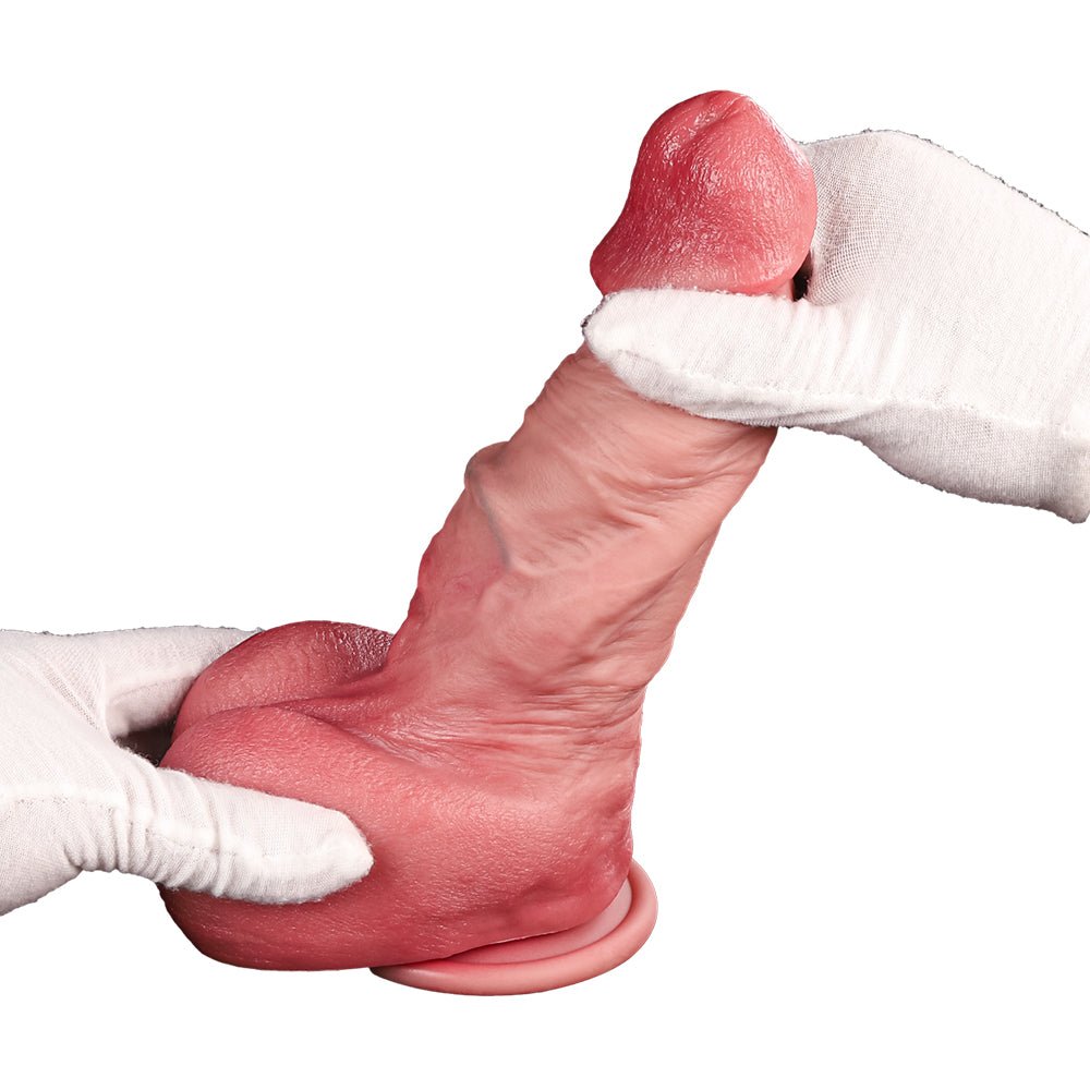 Realistic Dual Density Silicone Dildo with Suction Base - Tarisss Sex Toy Store