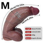 Realistic Dual - Layer Silicone Dildo with Suction Cup Base – Multi - Size Options - Tarisss Sex Toy Store