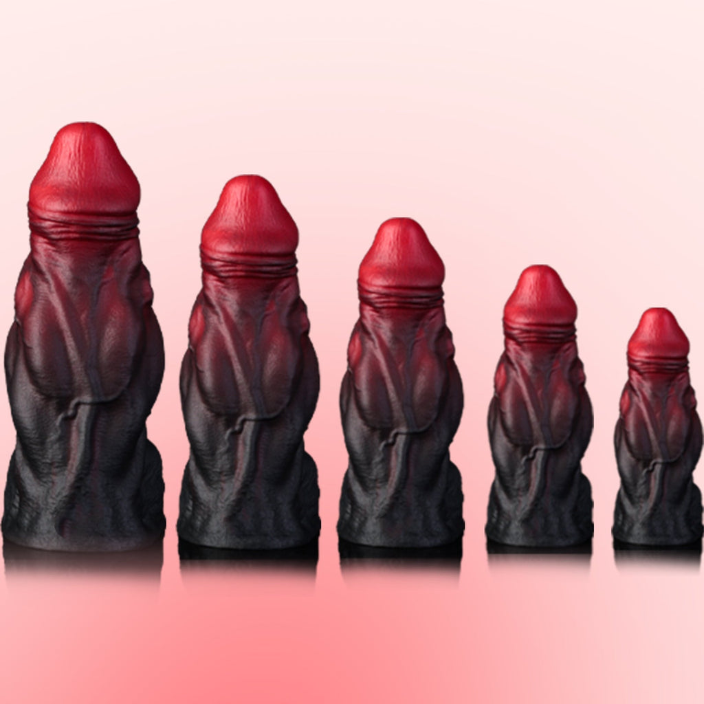 Realistic Dual - Tone Silicone Dildo with Strong Suction Base (S–XL) - Tarisss Sex Toy Store