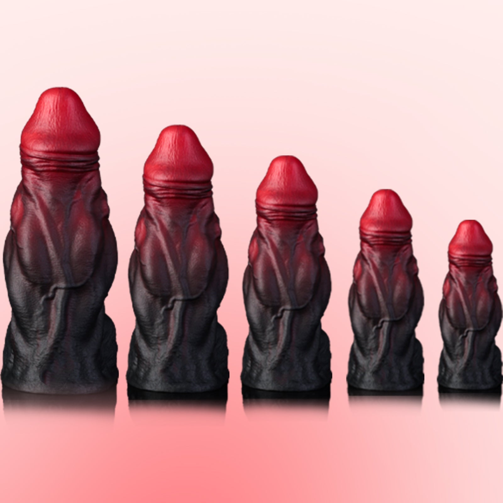 Realistic Dual - Tone Silicone Dildo with Strong Suction Base (S–XL) - Tarisss Sex Toy Store