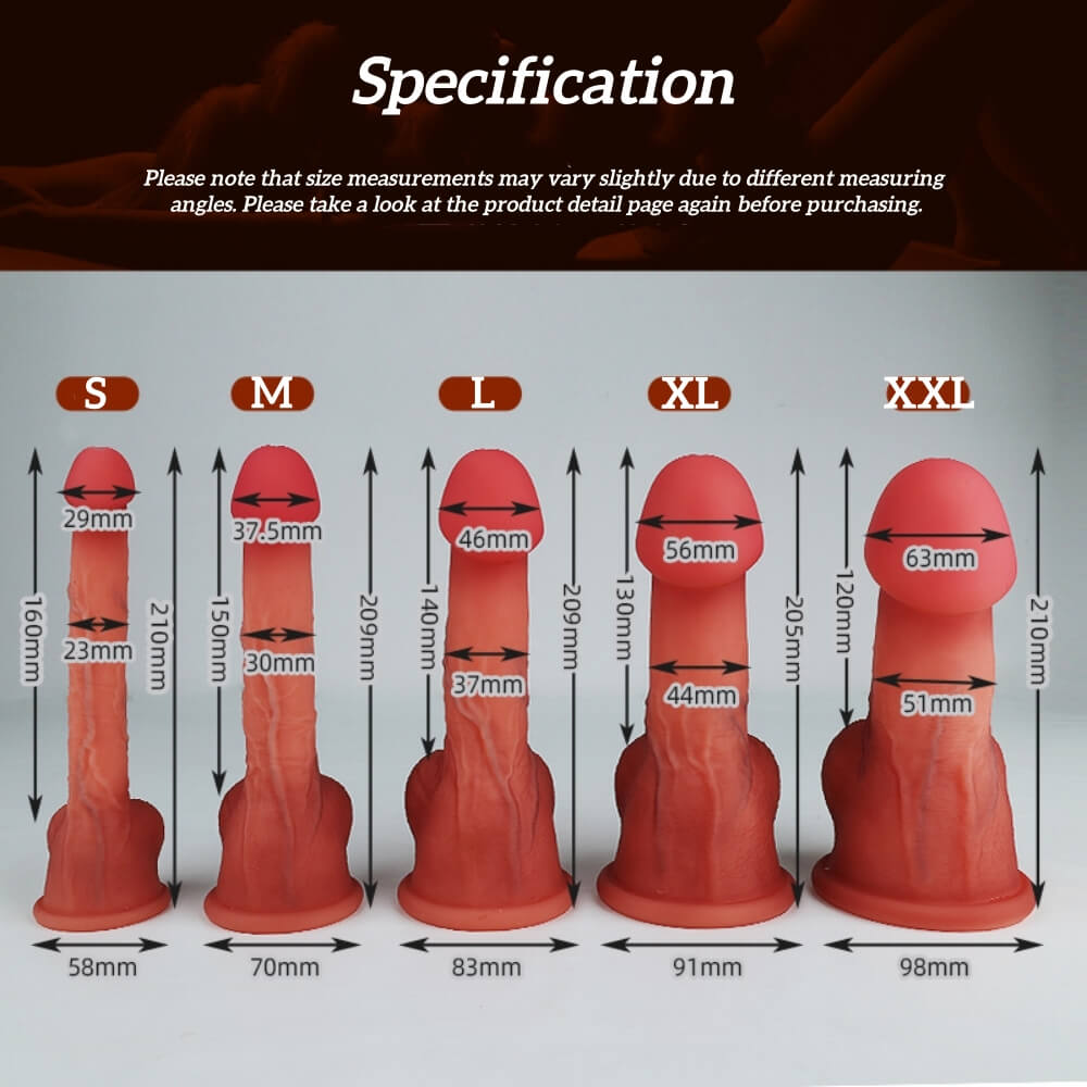 Realistic Large Glans Dildo with Hollow Design - Tarisss Sex Toy Store