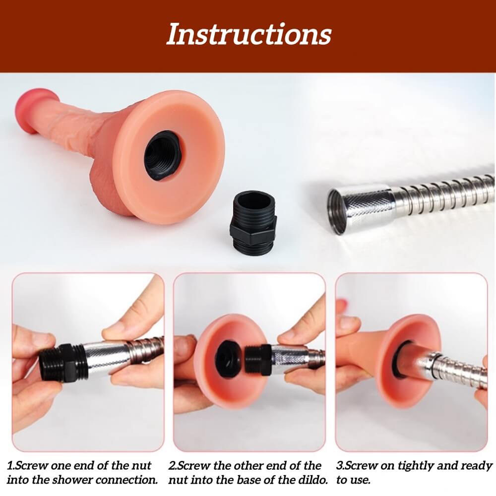 Realistic Large Glans Dildo with Hollow Design - Tarisss Sex Toy Store