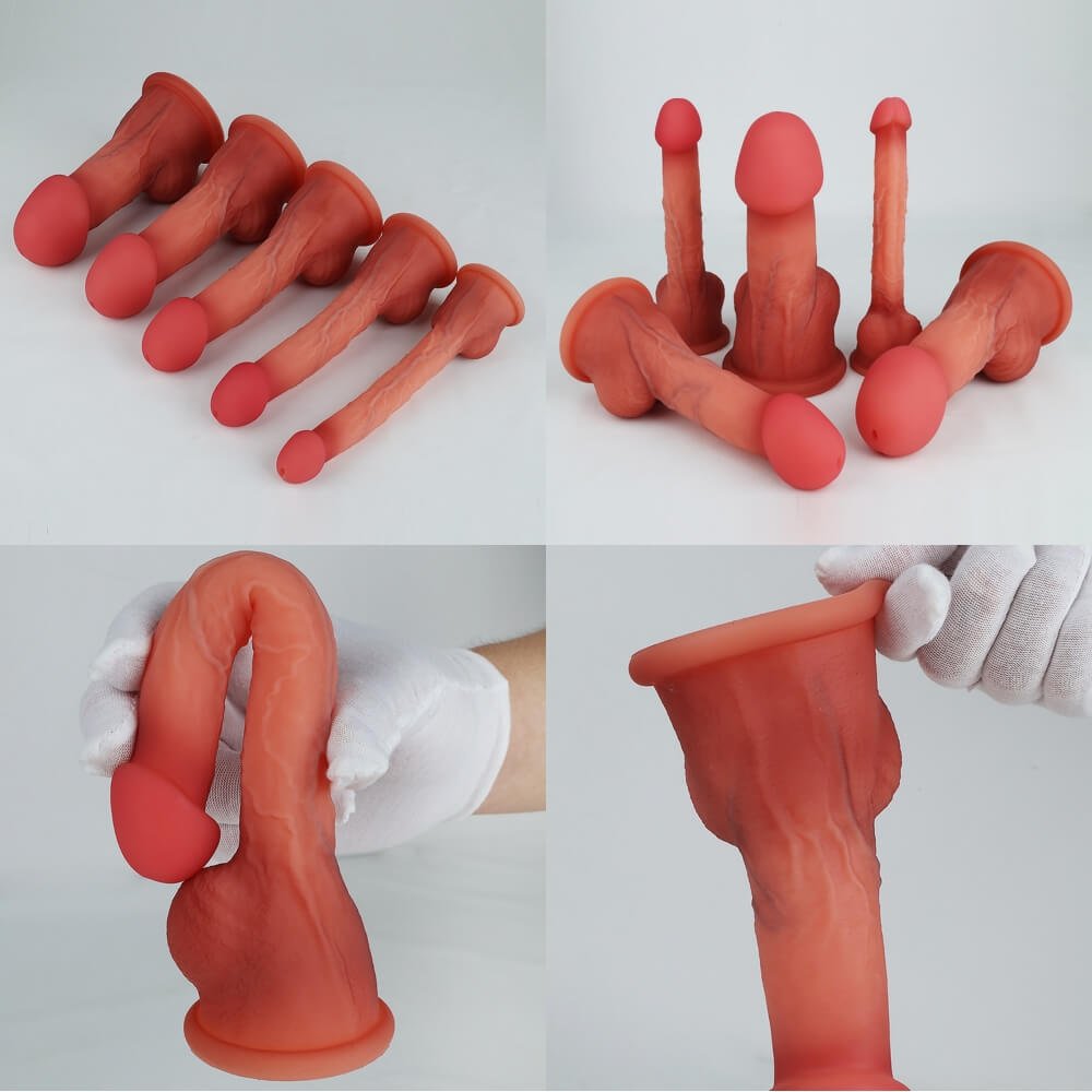 Realistic Large Glans Dildo with Hollow Design - Tarisss Sex Toy Store