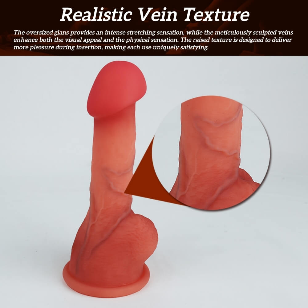 Realistic Large Glans Dildo with Hollow Design - Tarisss Sex Toy Store