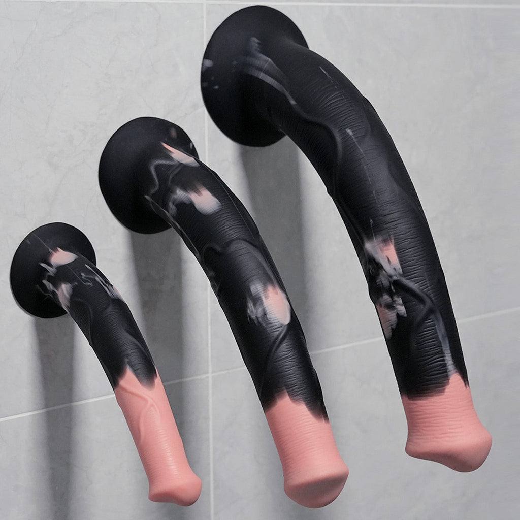 Realistic Mongolian Horse Silicone Dildo with Flared Base, 7 Sizes Progression Pack Mythical Animal - Inspired Anal Vaginal Dilator Fantasy Toy - Tarisss Sex Toy Store
