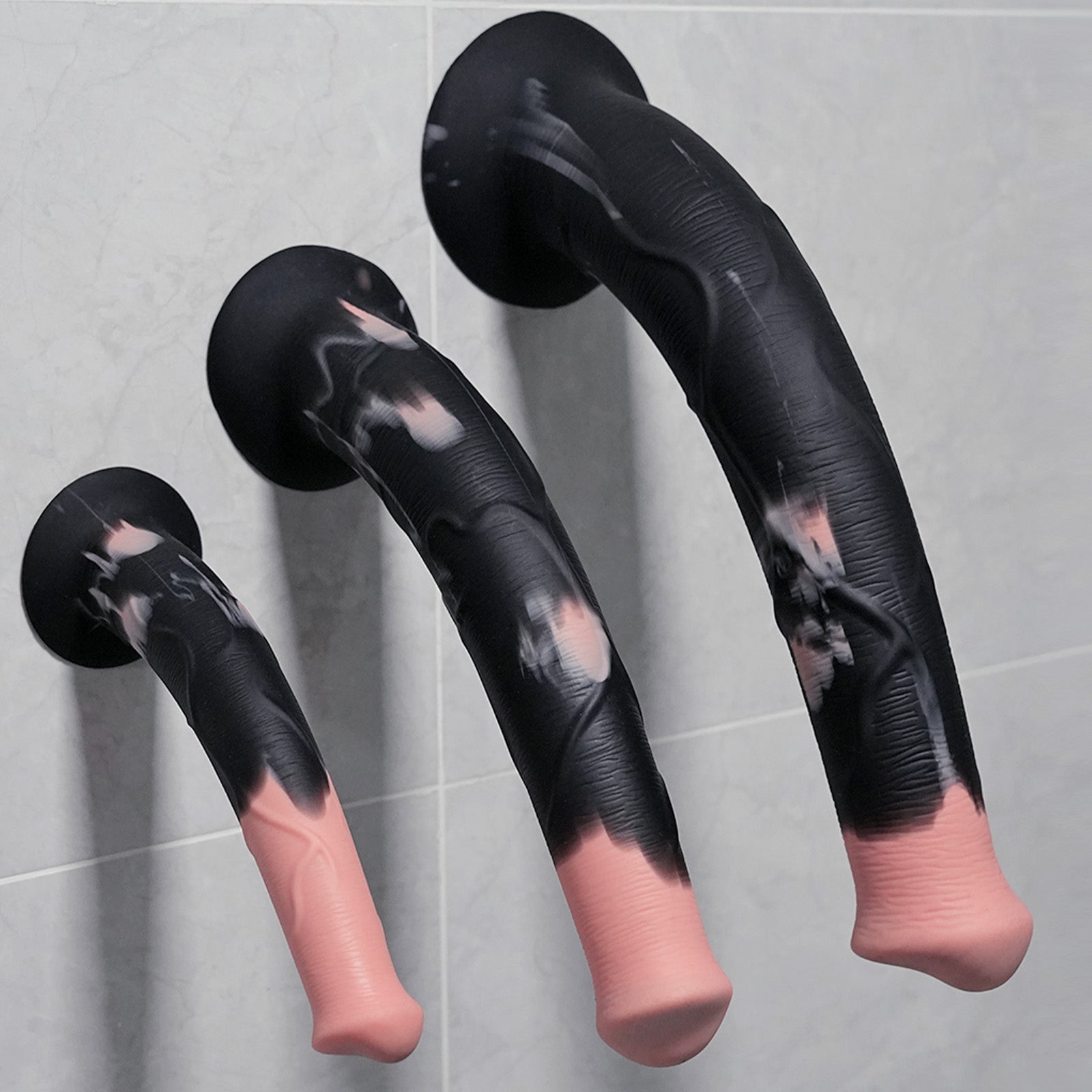 Realistic Mongolian Horse Silicone Dildo with Flared Base, 7 Sizes Progression Pack Mythical Animal - Inspired Anal Vaginal Dilator Fantasy Toy - Tarisss Sex Toy Store