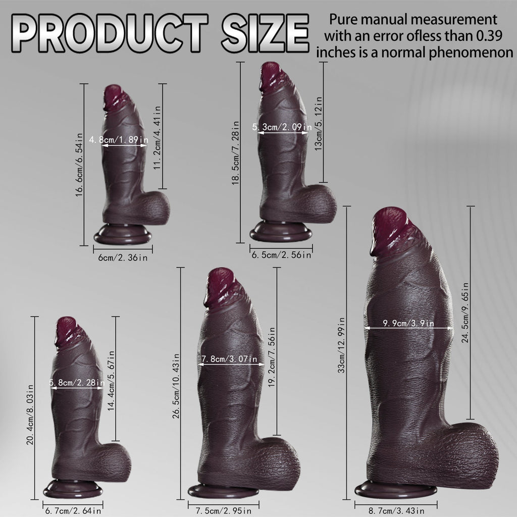 Realistic Silicone Dildo Set – Multiple Sizes - Tarisss Sex Toy Store