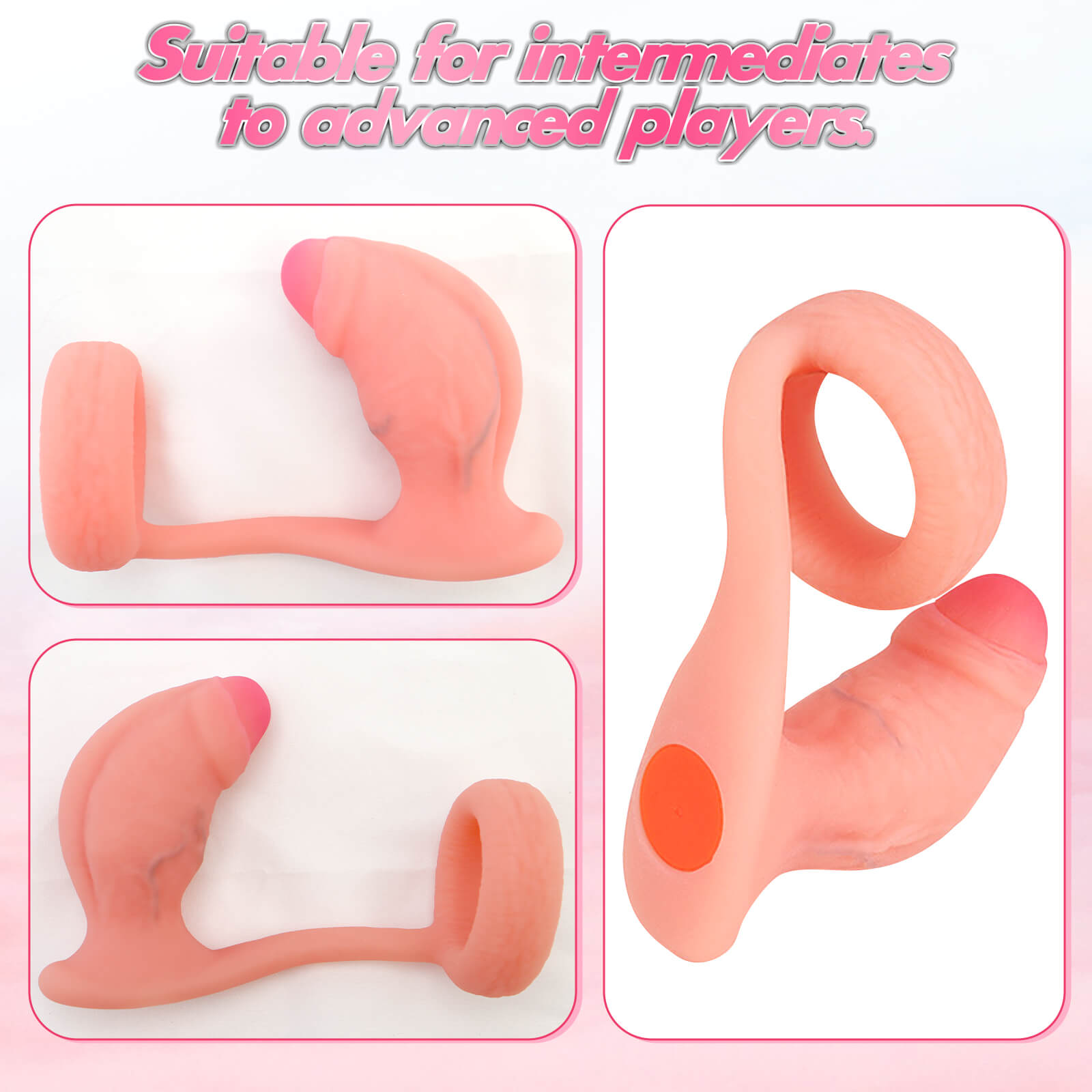 Realistic Silicone Dildo with Penis Ring - Tarisss Sex Toy Store