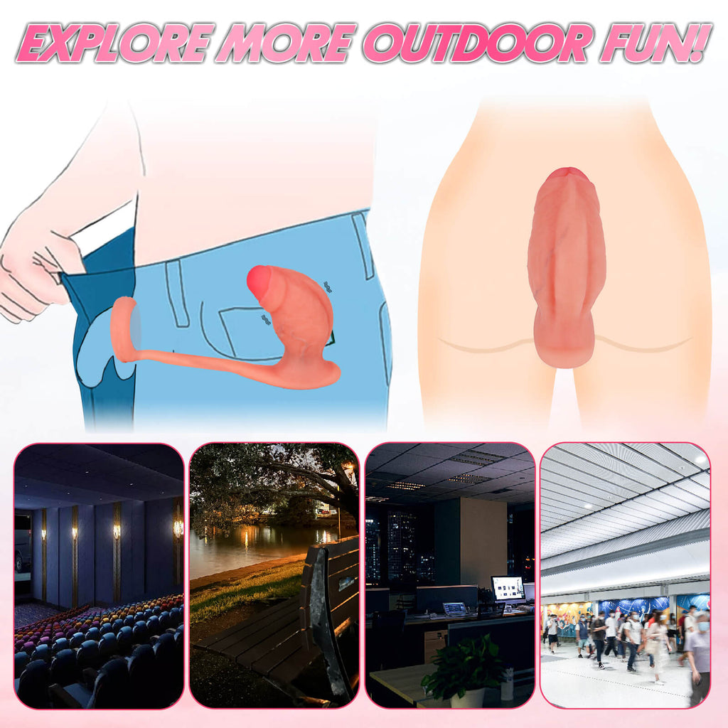 Realistic Silicone Dildo with Penis Ring - Tarisss Sex Toy Store