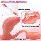 Realistic Silicone Dildo with Penis Ring - Tarisss Sex Toy Store