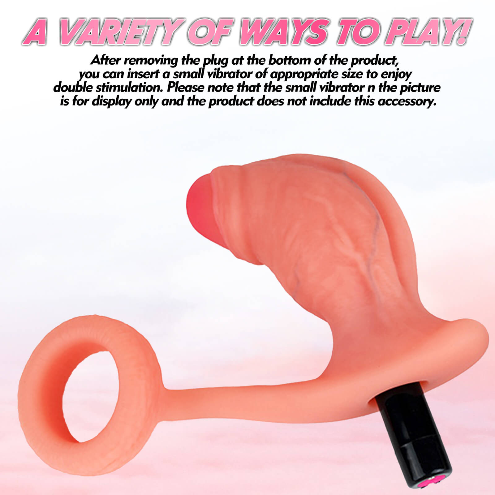 Realistic Silicone Dildo with Penis Ring - Tarisss Sex Toy Store