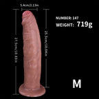 Realistic Silicone Dildo with Rounded Head & Suction Base - Tarisss Sex Toy Store