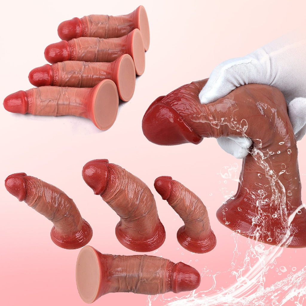 Realistic Silicone Dildo with Suction Base – Multi Size Options - Tarisss Sex Toy Store