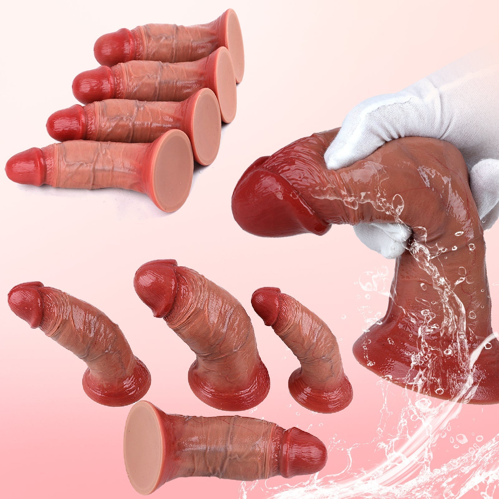 Realistic Silicone Dildo with Suction Base – Multi Size Options - Tarisss Sex Toy Store