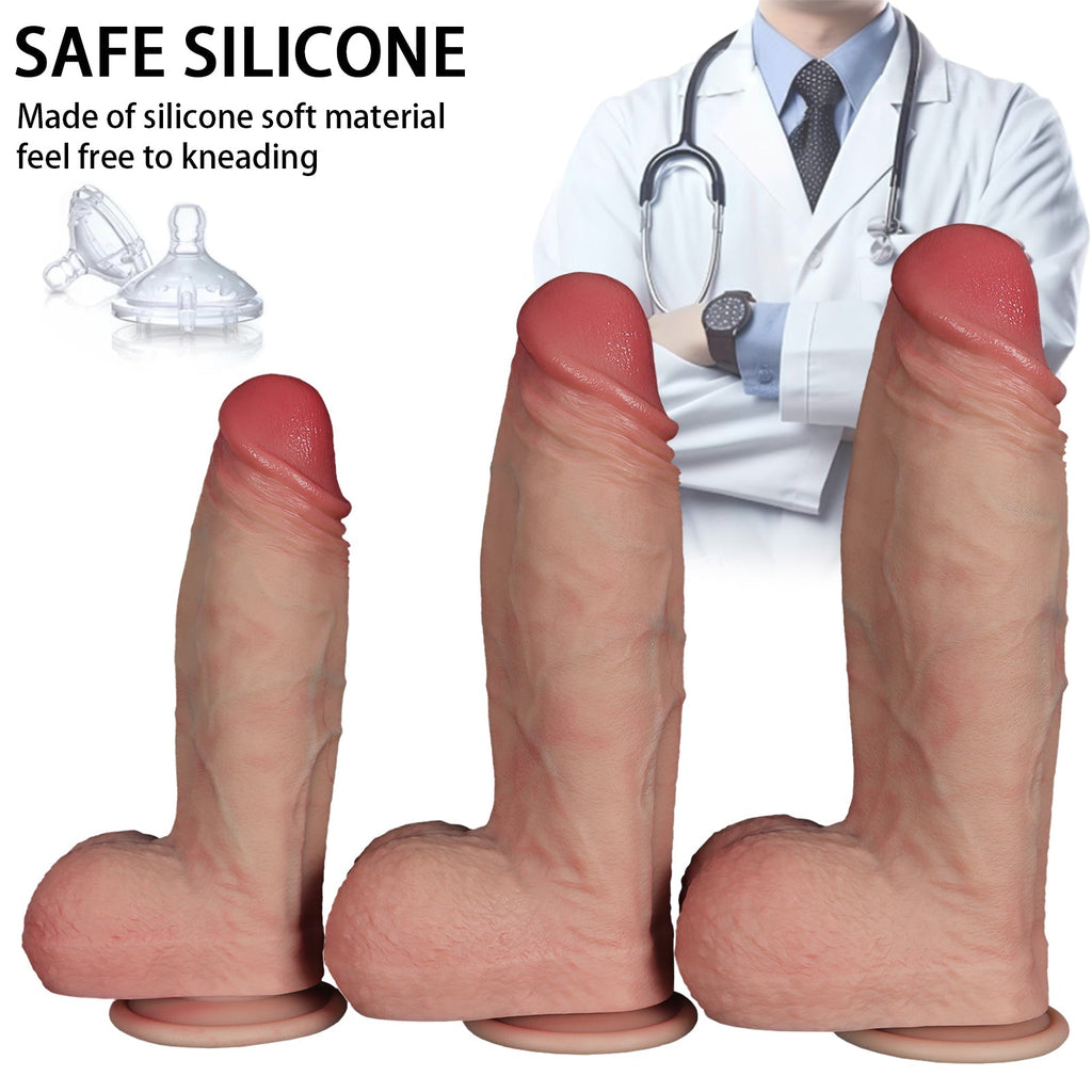 Realistic Silicone Dildo with Suction Base – Multi - Size (S/M/L) - Tarisss Sex Toy Store