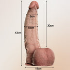 Realistic Silicone Dildo with Veined Texture and Suction Cup Base - Tarisss Sex Toy Store