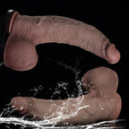 Realistic Silicone Dildo with Veined Texture and Suction Cup Base - Tarisss Sex Toy Store