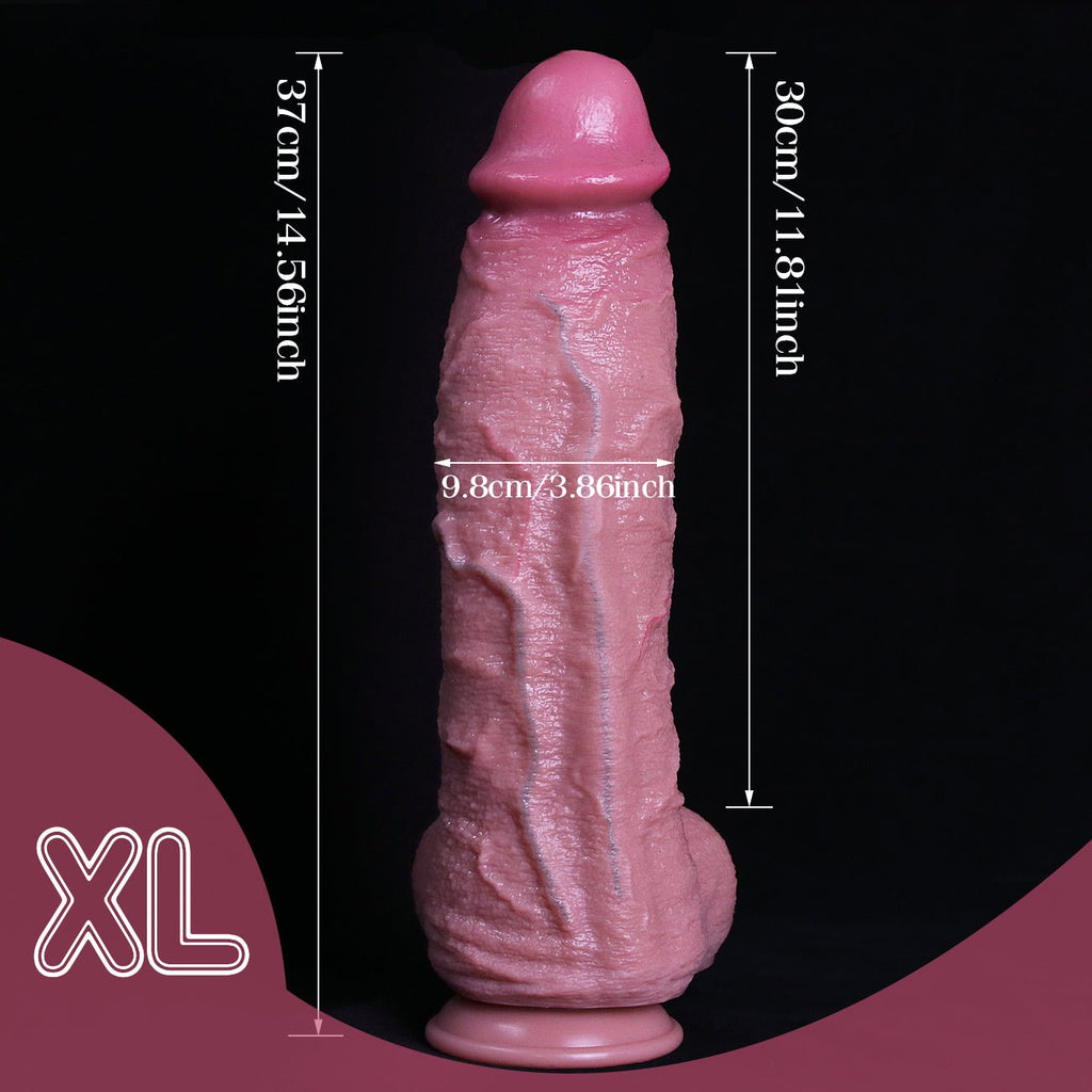 Realistic Silicone Fantasy Dildo with Strong Suction Cup Base - Tarisss Sex Toy Store