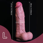 Realistic Silicone Fantasy Dildo with Strong Suction Cup Base - Tarisss Sex Toy Store