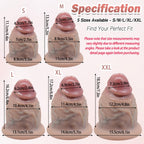 Realistic Silicone Penis Replica with Suction Base - Tarisss Sex Toy Store
