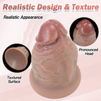 Realistic Silicone Penis Replica with Suction Base - Tarisss Sex Toy Store