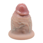 Realistic Silicone Penis Replica with Suction Base - Tarisss Sex Toy Store