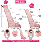 Realistic Silicone Penis Sleeve – Dual Size Extension Cover - Tarisss Sex Toy Store