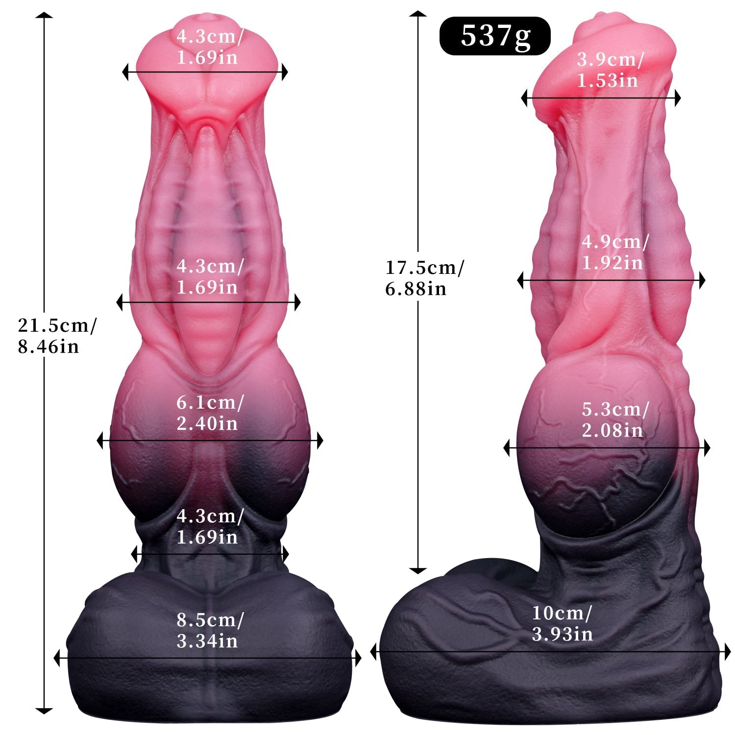 Realistic Silicone Penis Sleeve with Suction Base - Tarisss Sex Toy Store