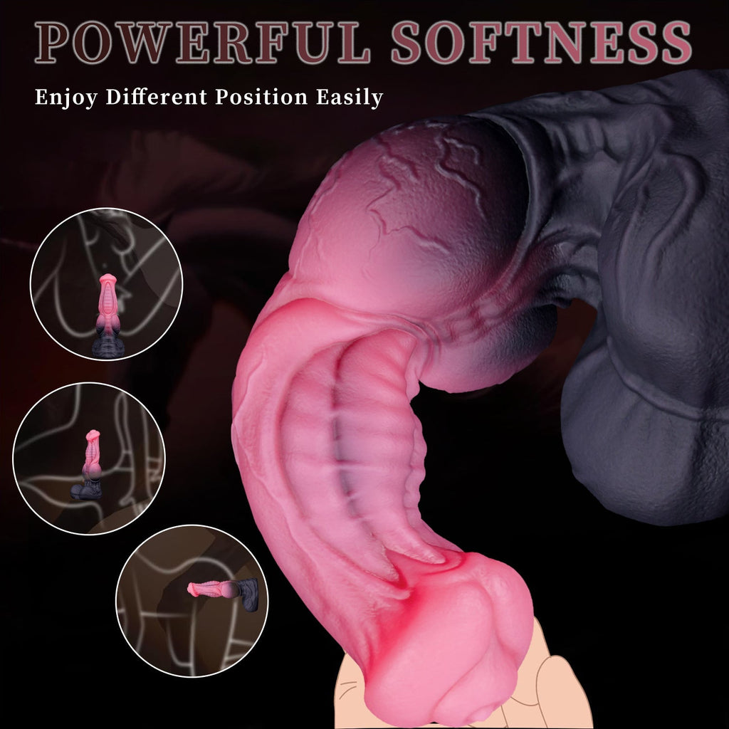 Realistic Silicone Penis Sleeve with Suction Base - Tarisss Sex Toy Store