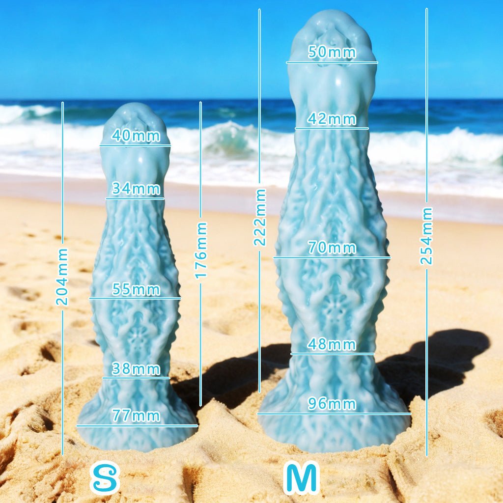 Realistic Silicone Textured Cum - shooting Anal Plug – Soft Touch, Organic Shape, S/M Sizes - Tarisss Sex Toy Store